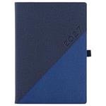 Kalendarz książkowy DIEGO tygodniowy A4 2027 polski - granatowy/granatowy