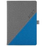 Kalendarz książkowy DIEGO tygodniowy A5 2027 polski - szary/niebieski