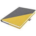 Kalendarz książkowy DIEGO tygodniowy A5 2027 polski - szary/żółty