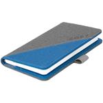 Kalendarz książkowy DIEGO tygodniowy kieszonkowy 2027 czeski - szary/niebieski