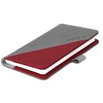 Kalendarz książkowy DIEGO tygodniowy kieszonkowy 2027 polski - szary/czerwony