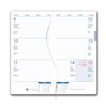 Kalendarz książkowy DIEGO tygodniowy kieszonkowy 2027 polski - szary/czerwony