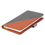 Kalendarz książkowy DIEGO tygodniowy kieszonkowy 2027 polski - szary/pomarańczowy