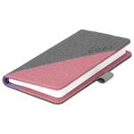 Kalendarz książkowy DIEGO tygodniowy kieszonkowy 2027 słowacki?? - szary/różowy