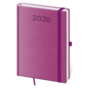 Kalendarz książkowy dzienny A5 2026 Print Pop - fioletowy