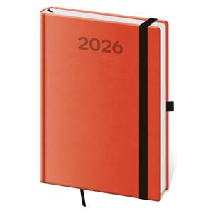 Kalendarz książkowy dzienny A5 2026 Print Pop - pomarańczowy