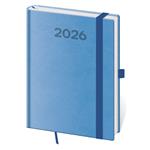 Kalendarz książkowy dzienny B6 2026 Print Pop - jasnoniebieski