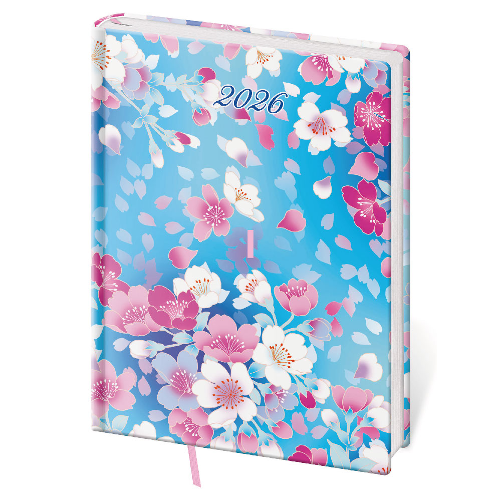 Kalendarz książkowy dzienny B6 2026 Vario - Lyra Blossom