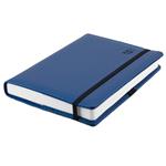 Kalendarz książkowy ELASTIC dzienny A5 2027 słowacki?? - granatowy/czarna gumka