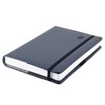 Kalendarz książkowy ELASTIC dzienny B6 2027 polski - grafit/czarna gumka