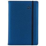 Kalendarz książkowy ELASTIC dzienny B6 2027 polski - granatowy/czarna gumka