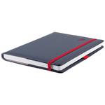 Kalendarz książkowy ELASTIC tygodniowy A5 2027 czeski - grafit/czerwona gumka