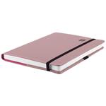 Kalendarz książkowy ELASTIC tygodniowy A5 2027 czeski - pudrowy/czarna gumka