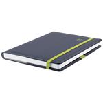 Kalendarz książkowy ELASTIC tygodniowy A5 2027 polski - grafit/zielona gumka