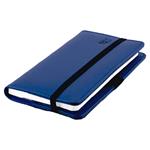 Kalendarz książkowy ELASTIC tygodniowy kieszonkowy 2027 polski - granatowy/czarna gumka