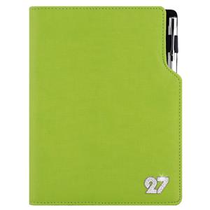 Kalendarz książkowy GEP CRYSTAL tygodniowy A5 2027 słowacki - jasnozielony