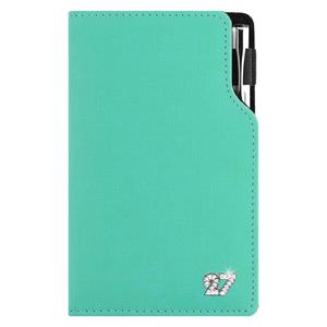 Kalendarz książkowy GEP CRYSTAL tygodniowy kieszonkowy 2027 czeski - miętowy