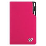 Kalendarz książkowy GEP CRYSTAL tygodniowy kieszonkowy 2027 czeski - różowy