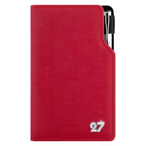 Kalendarz książkowy GEP CRYSTAL tygodniowy kieszonkowy 2027 polski - czerwony