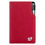 Kalendarz książkowy GEP CRYSTAL tygodniowy kieszonkowy 2027 słowacki - czerwony