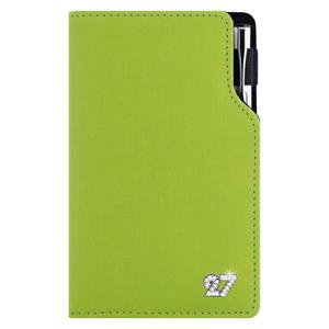 Kalendarz książkowy GEP CRYSTAL tygodniowy kieszonkowy 2027 słowacki - jasnozielony