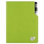 Kalendarz książkowy GEP CRYSTAL tygodniowy z notesem A5 2027 - jasnozielony