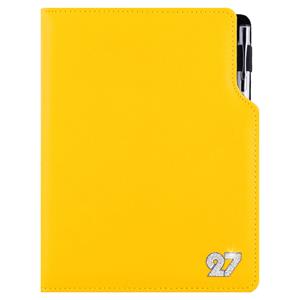 Kalendarz książkowy GEP CRYSTAL tygodniowy z notesem A5 2027 - złoty