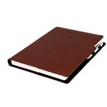 Kalendarz książkowy GEP z długopisem dzienny A4 2027 CZ/SK - brązowy