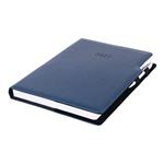 Kalendarz książkowy GEP z długopisem dzienny A4 2027 polski - granatowy