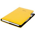 Kalendarz książkowy GEP z długopisem dzienny A5 2024 czeski - żółty