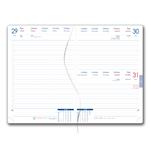 Kalendarz książkowy GEP z długopisem dzienny A5 2027 czeski - szary