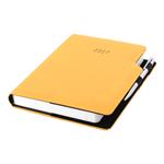 Kalendarz książkowy GEP z długopisem dzienny A5 2027 polski - musztardowy