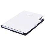 Kalendarz książkowy GEP z długopisem dzienny A5 2027 słowacki?? - biały (czarne szwy)