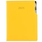 Kalendarz książkowy GEP z długopisem tygodniowy A4 2025 CZ/SK - żółty