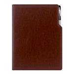 Kalendarz książkowy GEP z długopisem tygodniowy A4 2027 CZ/SK - brązowy