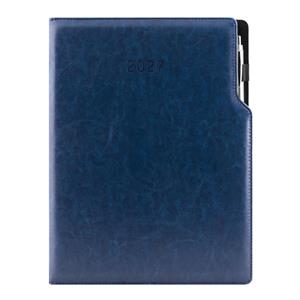 Kalendarz książkowy GEP z długopisem tygodniowy A4 2027 CZ/SK - granatowy