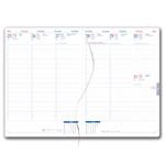 Kalendarz książkowy GEP z długopisem tygodniowy A4 2027 CZ/SK - jasnozielony