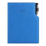 Kalendarz książkowy GEP z długopisem tygodniowy A4 2027 CZ/SK - niebieski