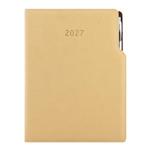 Kalendarz książkowy GEP z długopisem tygodniowy A4 2027 polski - beżowy
