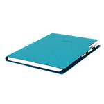 Kalendarz książkowy GEP z długopisem tygodniowy A4 2027 polski - turkusowy (niebieskie wnętrze)