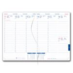 Kalendarz książkowy GEP z długopisem tygodniowy A5 2024 polski - biały (białe szwy)