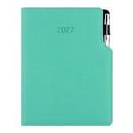 Kalendarz książkowy GEP z długopisem tygodniowy A5 2027 czeski - miętowy