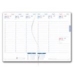 Kalendarz książkowy GEP z długopisem tygodniowy A5 2027 czeski - niebieski