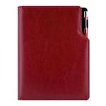 Kalendarz książkowy GEP z długopisem tygodniowy A5 2027 słowacki?? - bordowy