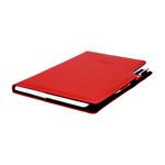 Kalendarz książkowy GEP z długopisem tygodniowy A5 2027 słowacki?? - czerwony