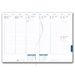 Kalendarz książkowy GEP z długopisem tygodniowy B5 2024 CZ/SK - jasnozielony