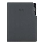 Kalendarz książkowy GEP z długopisem tygodniowy B5 2027 CZ/SK - szary