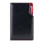 Kalendarz książkowy GEP z długopisem tygodniowy kieszonkowy 2027 czeski - czarny (czerwone wnętrze)