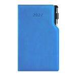 Kalendarz książkowy GEP z długopisem tygodniowy kieszonkowy 2027 czeski - niebieski