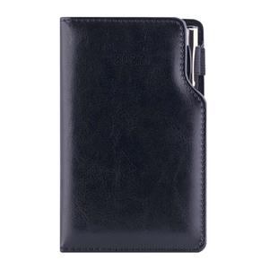 Kalendarz książkowy GEP z długopisem tygodniowy kieszonkowy 2027 polski - czarny